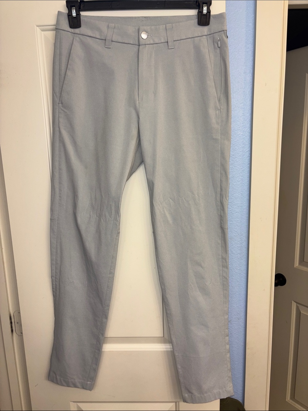 lululemon athletica Commission slim Men's Light Gray Chino Pants 31 x 31.5” - Picture 7 of 10